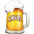 Burton and Burton BALLOONS 472 35" Cheers Beer Shape Foil