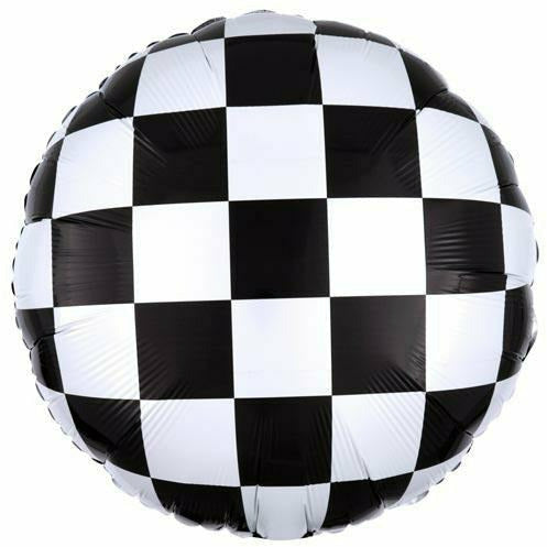 Burton and Burton BALLOONS 476 18&quot; Checkerboard Foil