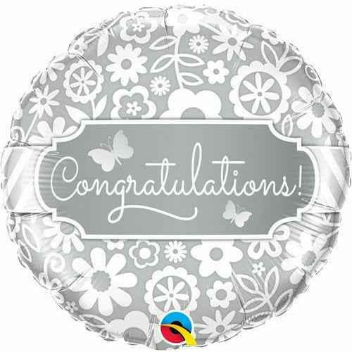 Burton and Burton BALLOONS 491 18" Wedding Congratulations Foil