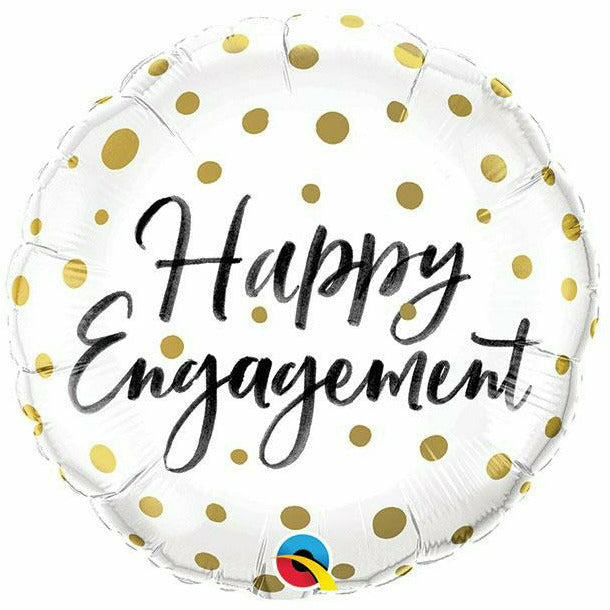 Burton and Burton BALLOONS 491 Happy Engagement 18&quot; Mylar Balloon