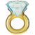 Burton and Burton BALLOONS 493 37" Engagement Ring Shape Foil