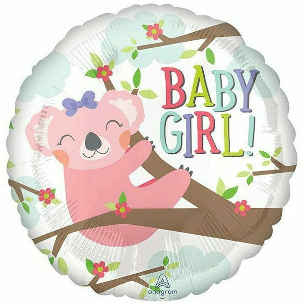 Burton and Burton BALLOONS 506 17&quot; Baby Girl Koala Foil