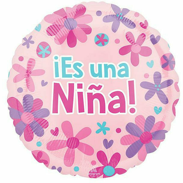Burton and Burton BALLOONS 506A 18" Es Una Nina Foil