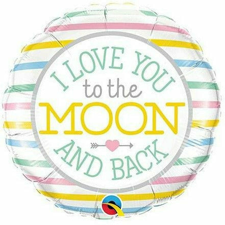 Burton and Burton BALLOONS 507 18&quot; I Love You to the Moon and Back Foil