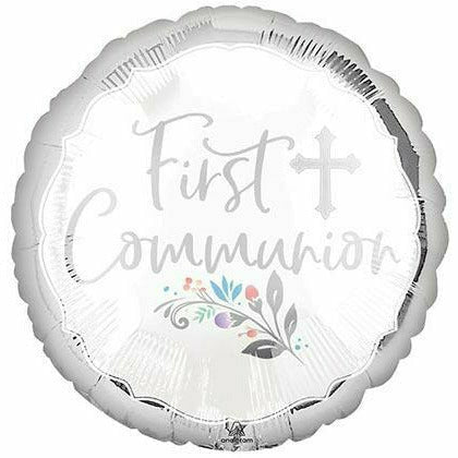 Burton and Burton BALLOONS 513 17&quot; Holy Day First Communion Foil