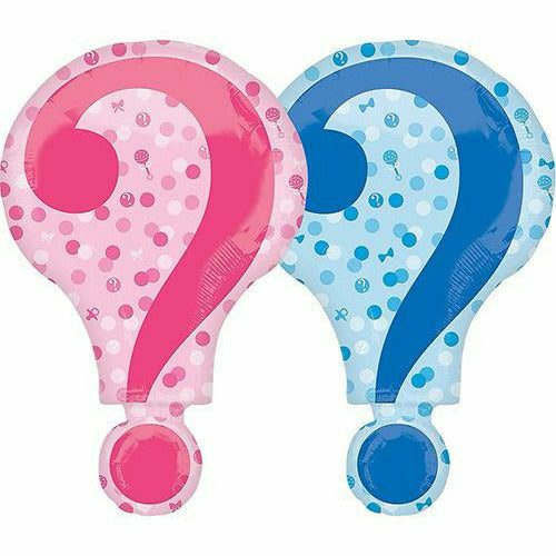 Burton and Burton BALLOONS 521 28&quot; Gender Question Mark Jumbo Foil