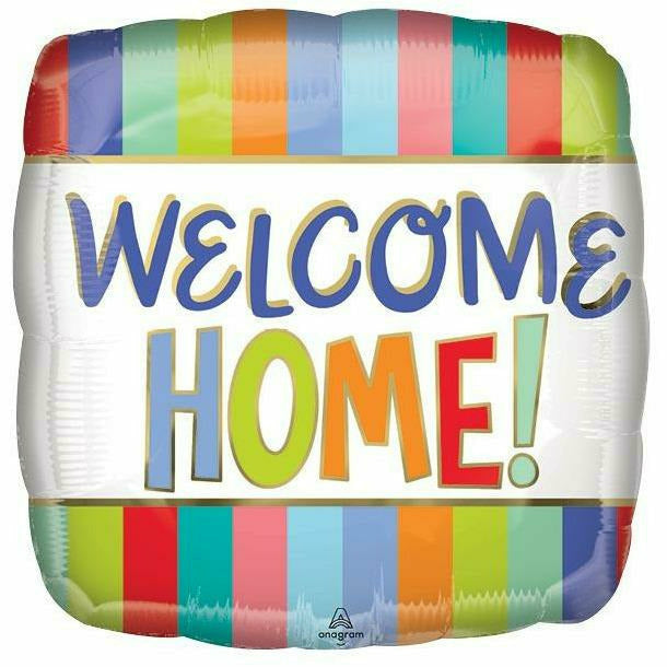 Burton and Burton BALLOONS 537 17&quot; Welcome Home Stripes Foil