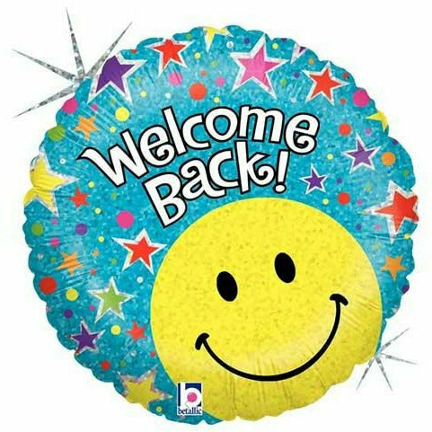 Burton and Burton BALLOONS 540 18&quot; Smiley Welcome Back Foil