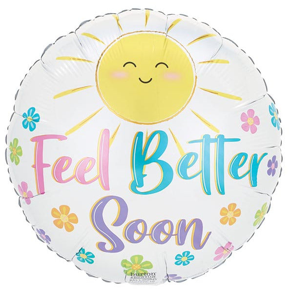 Burton and Burton BALLOONS 565 17"PKG FEEL BETTER SOON SUNSHINE