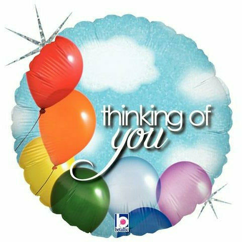 Burton and Burton BALLOONS 567 18" Thinking of You Foil