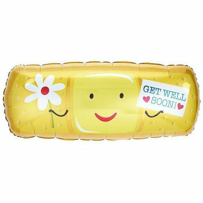 Burton and Burton BALLOONS 572 30" Get Well Soon Bandage Foil