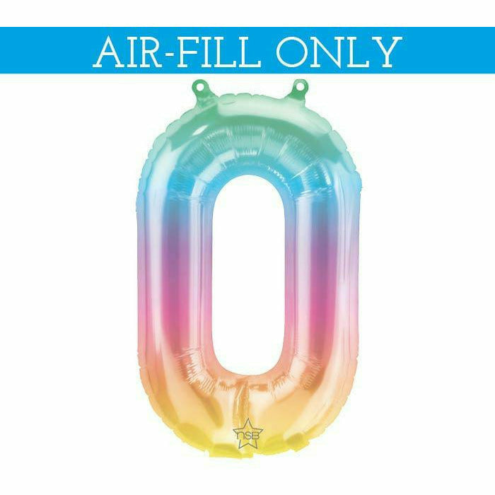 Burton and Burton BALLOONS 681 16&quot; Air-filled Ombre #0 Foil