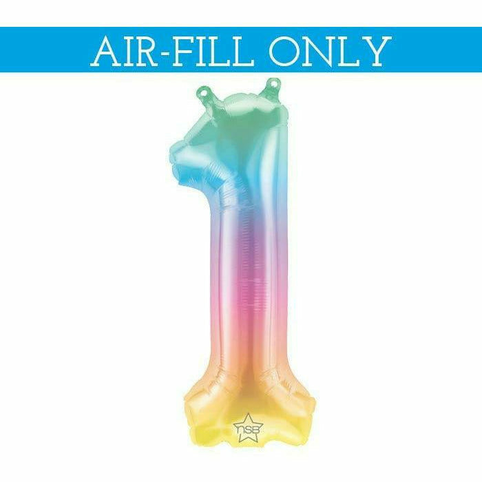 Burton and Burton BALLOONS 682 16" Air-filled Ombre #1 Foil