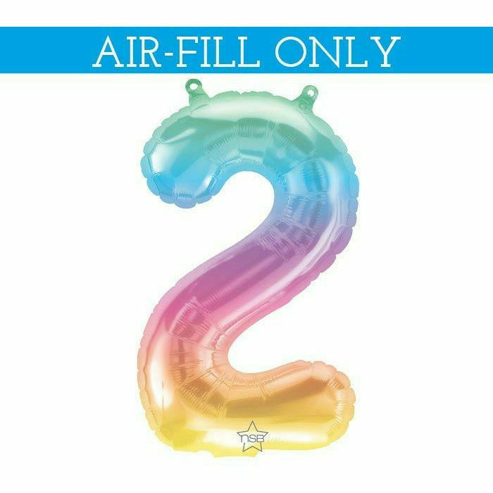 Burton and Burton BALLOONS 683 16&quot; Air-filled Ombre #2 Foil