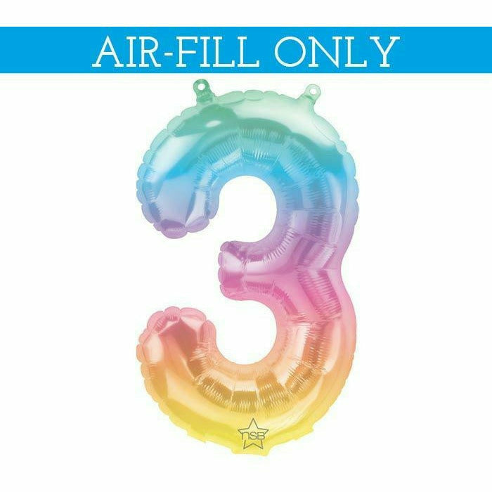 Burton and Burton BALLOONS 684 16&quot; Air-filled #3 Foil