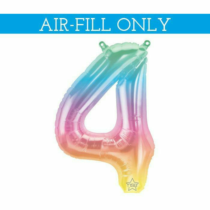 Burton and Burton BALLOONS 685 16&quot; Air-filled Ombre #4 Foil