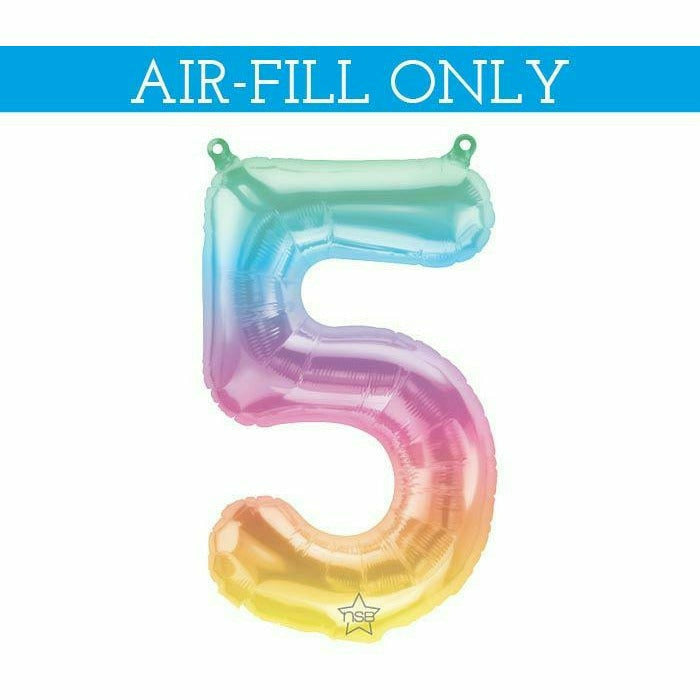 Burton and Burton BALLOONS 686 16" Air-filled Ombre #5 Foil