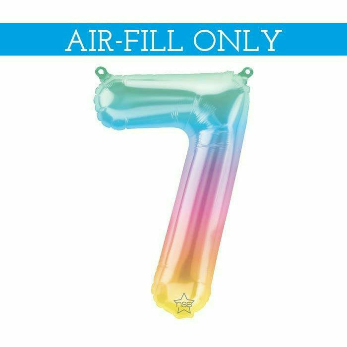 Burton and Burton BALLOONS 688 16&quot; Air-filled #7 Ombre Foil