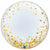 Burton and Burton BALLOONS 946 Gold Confetti Dots Deco Bubble Jumbo 24" Mylar Balloon