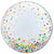 Burton and Burton BALLOONS 947 Colorful Confetti dots Deco Bubble Jumbo 24" Mylar Balloon
