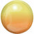 Burton and Burton BALLOONS A015 Yellow & Orange Ombre Orbz 16" Mylar Balloon