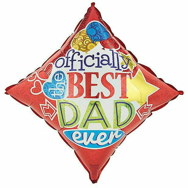 Burton and Burton BALLOONS B-14 18&quot; Best Dad Ever Mylar