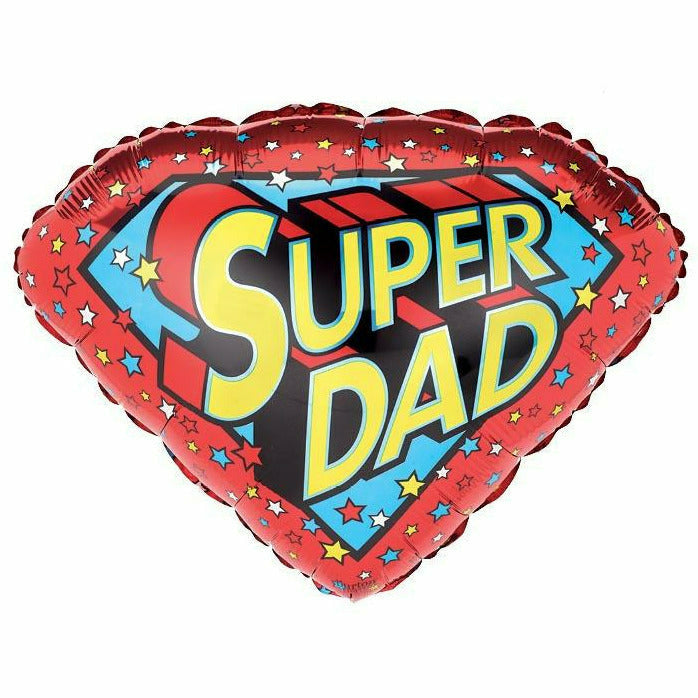 Burton and Burton BALLOONS B-14 18&quot; Super Dad Shaped Mylar