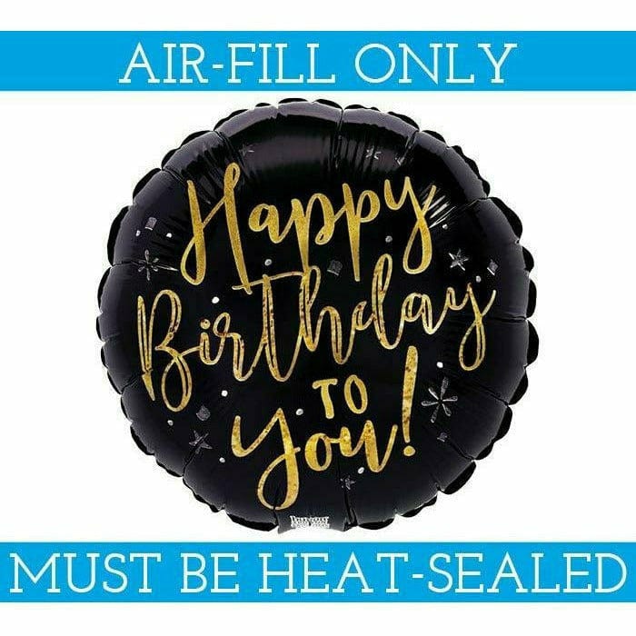 Burton and Burton BALLOONS B005 9&quot; FLAT HAPPY BIRTHDAY MINI BALLOON