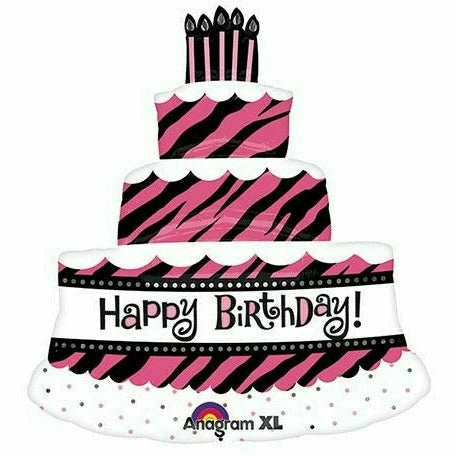 B009 Oh So Fabulous Cake Happy Birthday 32 Mylar Balloon - Ultimate Party  Super Stores