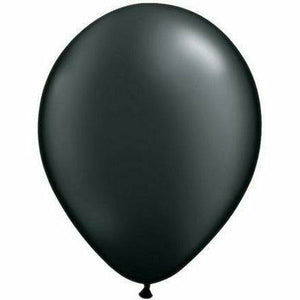 Burton and Burton BALLOONS Black / Helium Filled Pearl Latex Balloon 1ct, 11"