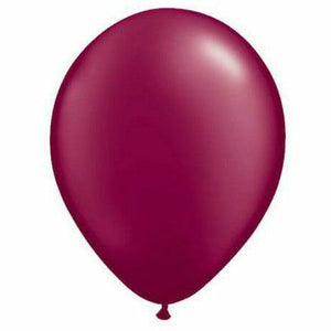 Burton and Burton BALLOONS Burgundy / Helium Filled Pearl Latex Balloon 1ct, 11"