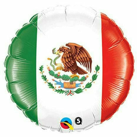 Burton and Burton BALLOONS C003 - Mexico Flag 18" Mylar Balloon
