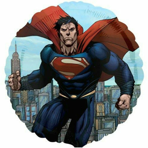 Burton and Burton BALLOONS C008 Superman Man of Steel 17&quot; Mylar Balloon