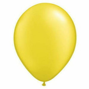 Burton and Burton BALLOONS Citrine Yellow / Helium Filled Pearl Latex Balloon 1ct, 11"