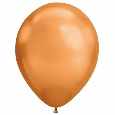 Burton and Burton BALLOONS Copper Chrome Chrome Latex Balloon 100ct, 11"