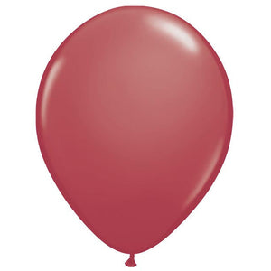 Burton and Burton BALLOONS Cranberry / Helium Filled Pearl Latex Balloon 1ct, 11"