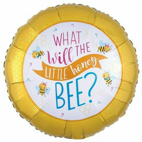 Burton and Burton BALLOONS D002 What Will the Little Honey Bee 18" Mylar Balloon