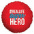 Burton and Burton BALLOONS D006 - Reallife Super Hero Red 17" Mylar Balloon