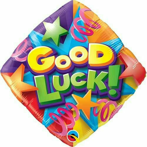 Burton and Burton BALLOONS D008 Streamers Good Luck 18&quot; Mylar Balloon