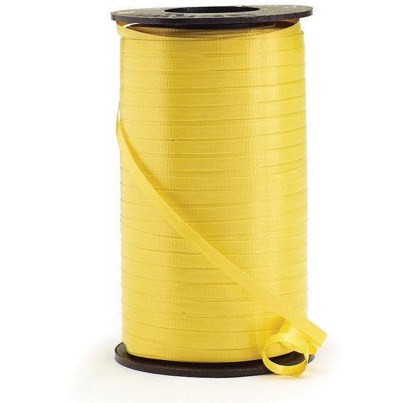 Burton and Burton BALLOONS Daffodil Yellow Berwick Crimped Curling Ribbon