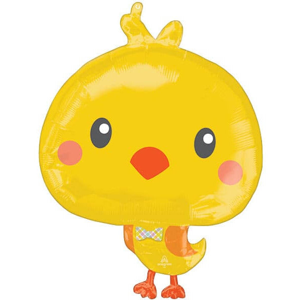 Burton and Burton BALLOONS Easter Chicky Shape 28&quot; Mylar Balloon