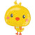 Burton and Burton BALLOONS Easter Chicky Shape 28" Mylar Balloon