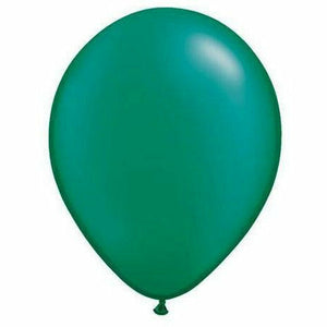 Burton and Burton BALLOONS Emerald Green / Helium Filled Pearl Latex Balloon 1ct, 11"