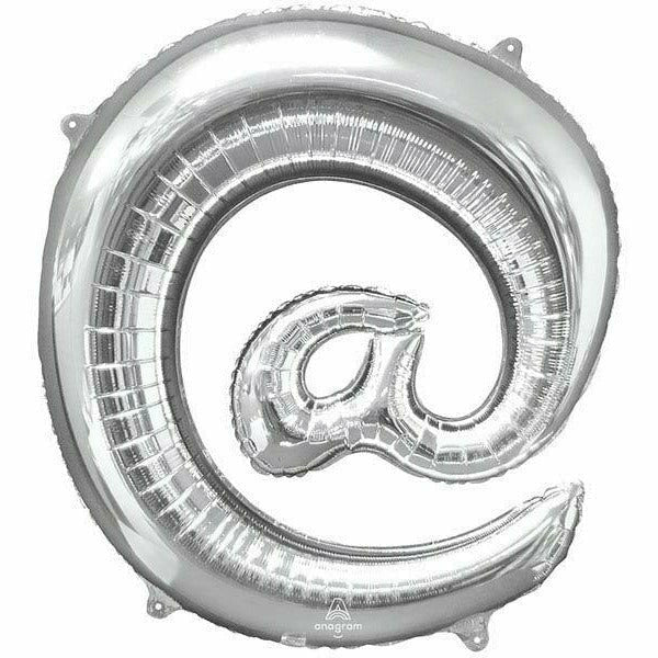 Burton and Burton BALLOONS F007 34&quot; Silver @ Foil