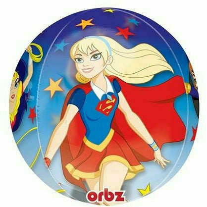 Burton and Burton BALLOONS G007 DC Super Hero Girls Orbz 16&quot; Mylar Balloon