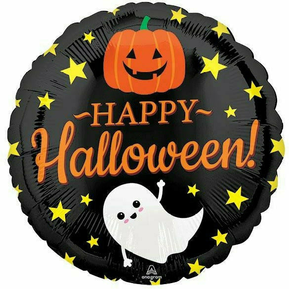 Burton and Burton BALLOONS G009 17" HAPPY HALLOWEEN BALLOON