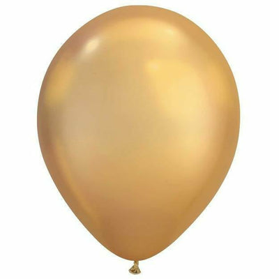 Burton and Burton BALLOONS Gold Chrome Chrome Latex Balloon 100ct, 11"