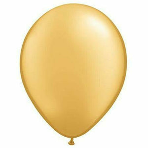 Burton and Burton BALLOONS Gold / Helium Filled Pearl Latex Balloon 1ct, 11"