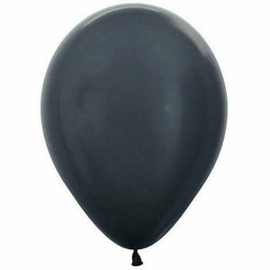 Burton and Burton BALLOONS Graphite / Helium Filled Pearl Latex Balloon 1ct, 11"