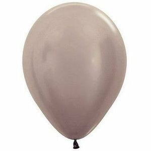Burton and Burton BALLOONS Greige / Helium Filled Pearl Latex Balloon 1ct, 11"